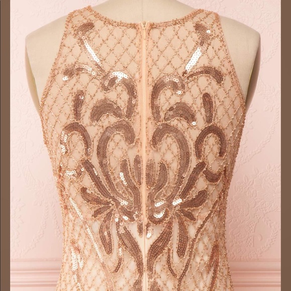 Gorgeous Brand New Evening Dress- Rose Gold - Picture 5 of 6